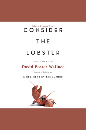 Consider the Lobster - And Other Essays - cover