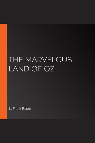 The Marvelous Land of Oz - cover