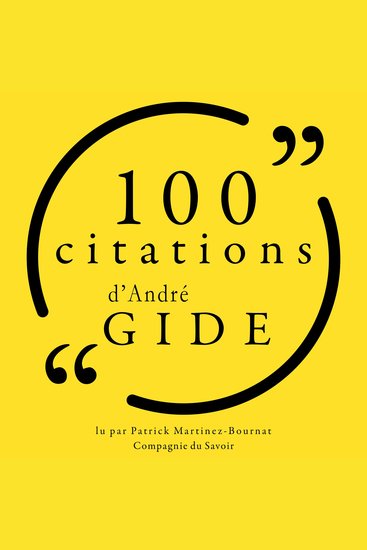100 citations d'André Gide - cover