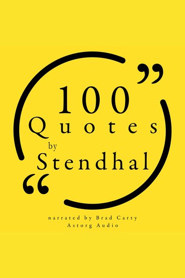 100 Quotes by Stendhal - cover