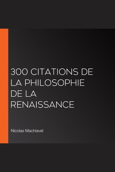 300 citations de la philosophie de la Renaissance - cover
