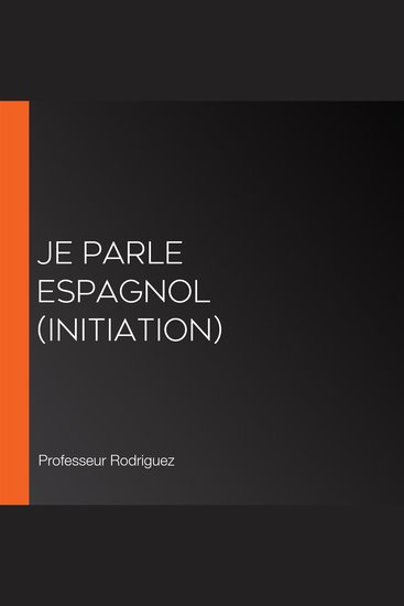 Je parle espagnol (initiation) - cover