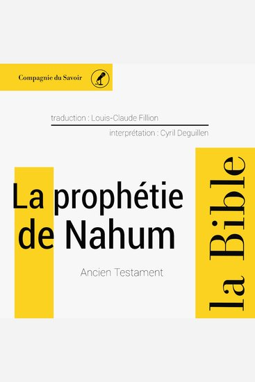 La Prophétie de Nahum - cover