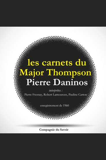 Les Carnets du Major Thompson - cover