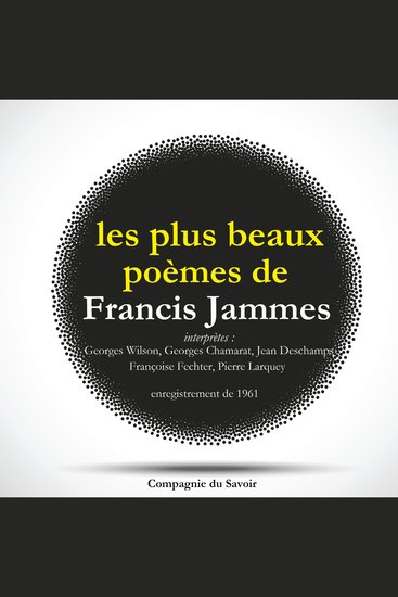 Les Plus Beaux Poèmes de Francis Jammes - cover
