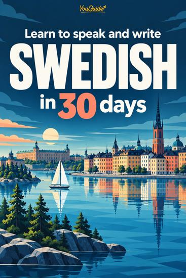 Learn to speak and write Swedish in 30 days - cover
