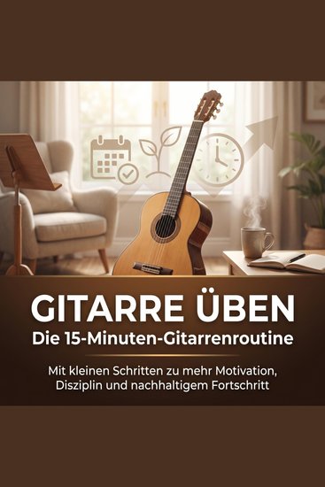 Gitarre üben: Die 15-Minuten-Gitarrenroutine - Mit kleinen Schritten zu mehr Motivation Disziplin und nachhaltigem Fortschritt - cover