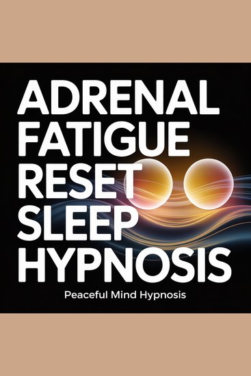 Adrenal Fatigue Reset Sleep Hypnosis - Deep Nervous System Recovery for the Chronically Exhausted - cover