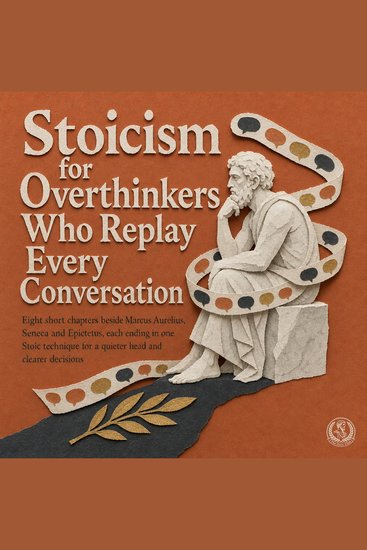 Stoicism for Overthinkers Who Replay Every Conversation - Eight Short Chapters Beside Marcus Aurelius Seneca and Epictetus Each Ending in One Stoic Technique for a Quieter Head and Clearer Decisions - cover