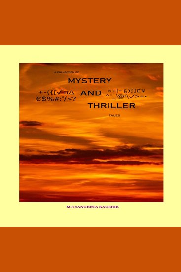 A collection of mystery and thriller tales - cover