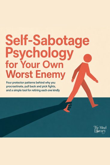 Self Sabotage Psychology for Your Own Worst Enemy - Four Protector Patterns Behind Why You Procrastinate Pull Back and Pick Fights and a Simple Tool for Retiring Each One Kindly - cover