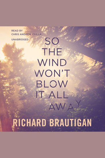 So the Wind Won’t Blow It All Away - cover