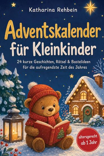 Adventskalender für Kleinkinder: 24 kurze Geschichten Rätsel & Bastelideen für die aufregendste Zeit des Jahres – altersgerecht ab 1 Jahr - cover