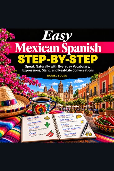Easy Mexican Spanish Step-by-Step - Speak Naturally with Everyday Vocabulary Expressions Slang and Real-Life Conversations - cover