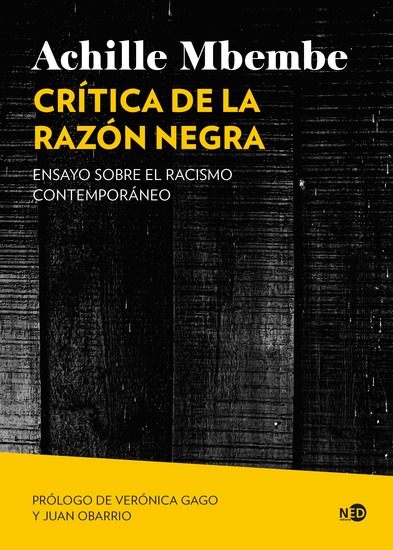 Crítica de la razón negra - Ensayo sobre el racismo contemporáneo - cover