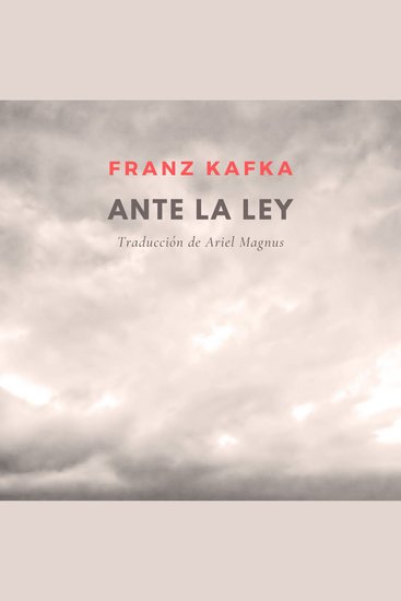 Ante la ley - cover