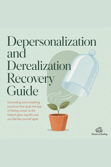 Depersonalization and Derealization Recovery Guide - Grounding and Breathing Practices That Quiet the Fear of Feeling Unreal so the Behind Glass Fog Lifts and You Feel Like Yourself Again - cover
