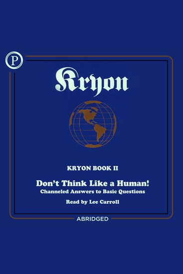 Kryon Book II - Don't Think Like a Human - cover