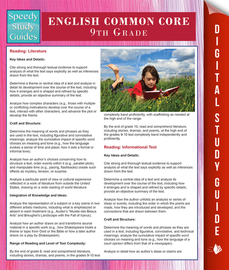 English Common Core 9th Grade (Speedy Study Guides) - cover