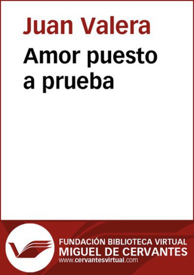 Amor puesto a prueba - cover