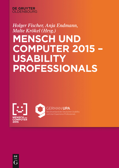 Mensch und Computer 2015 – Usability Professionals - Workshop - cover