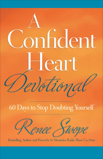 A Confident Heart Devotional - 60 Days to Stop Doubting Yourself - cover