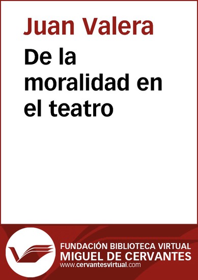 De la moralidad en el teatro - cover