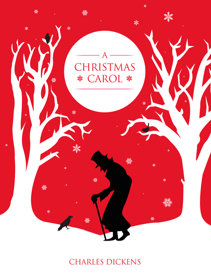 a christmas carol book cover design