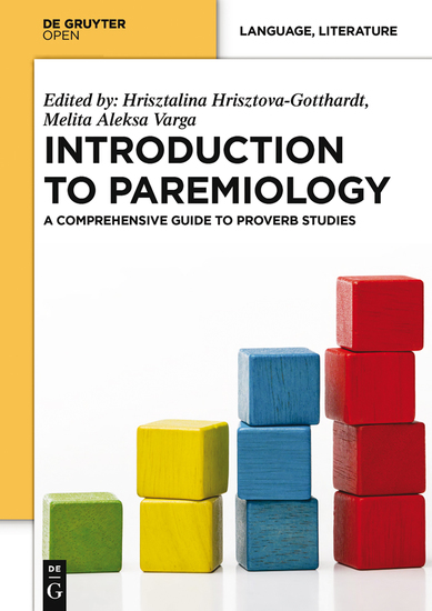 Introduction to Paremiology - A Comprehensive Guide to Proverb Studies - cover